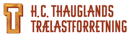 H. C. Thauglands trælastforretning logo